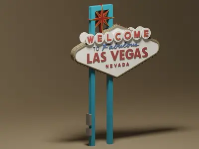 Welcome to Fabulous Las Vegas Sign 3D model