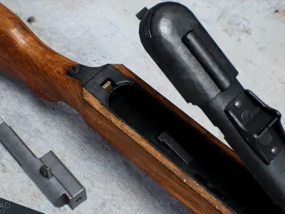 PPSh-41 Low-poly 3D model