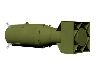 little boy atomic bomb 3D model