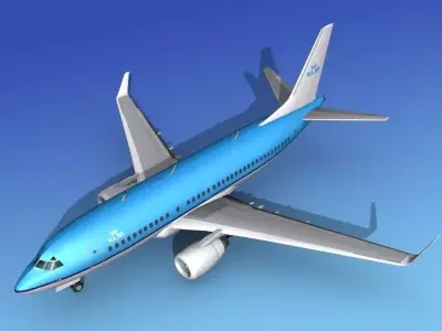 Boeing 737-700ER KLM 3D model