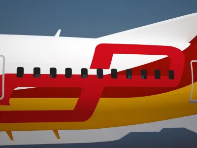 Dubai Aerospace Enterprise 737 MAX 8 3D model
