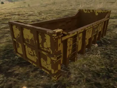 Skip 20 yard with textures 3D model