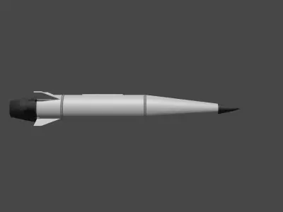 Kh-47m2 Hypersonic Missile 3D model
