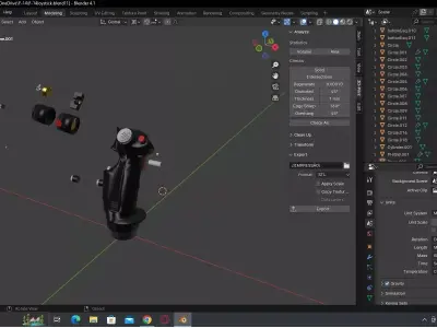 F-14 tomcat joystick 3D model