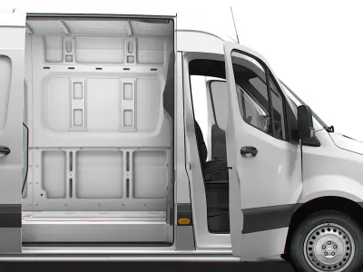 Freightliner Sprinter L2H2 RWD HQ Interior 2024 3D model