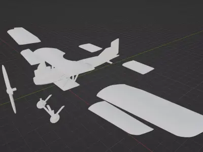 Junkers J1 Blechesel ww1 3D print model