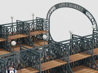 Apple Market - Covent Garden 3D model