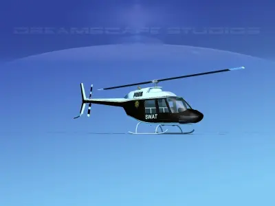 Bell 206 JetRanger SWAT 3D model