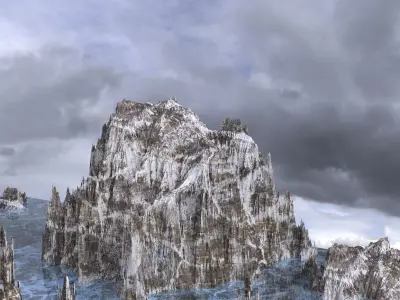 The Ice Queens Palace Kit bash 3D model