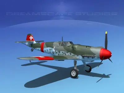 Messerschmitt BF-109 V18 3D model