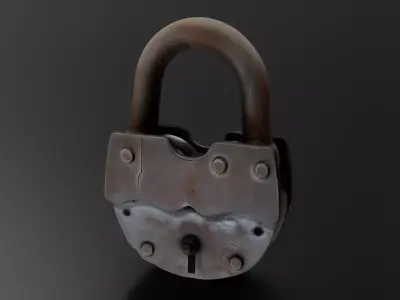 Padlock 2 3D print model