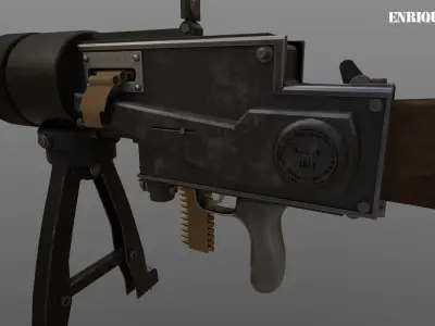 SPANDAU MG-08 1916 3D model