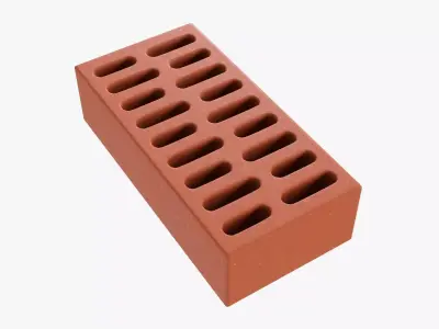 Clay brick type 02 3D model