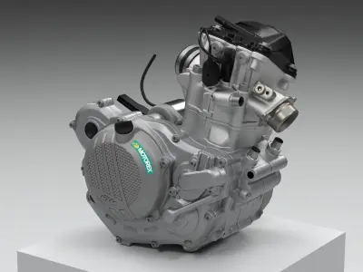 KTM EXC 450-500 4-STROKE ENGINE 3D model