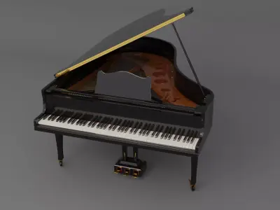 Generic Grand Piano Free 3D model