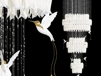 Chandelier Sagarti Alba Grand 110 320h 3D model