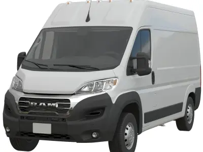 2024 Ram ProMaster L2H2 Detailed interior 3D model