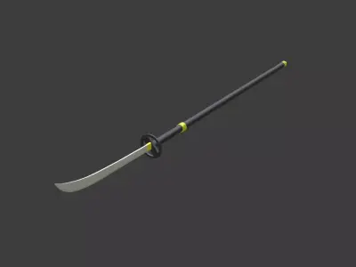 naginata 3D model purchase