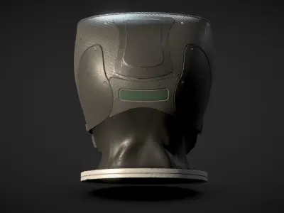 STARFIELD MANTIS SUIT HELMET Low-poly 3D model