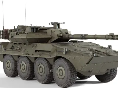 5 Military Vehicles Collection v11 Low-poly 3D model