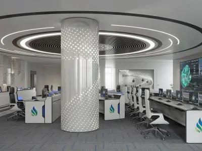 Sci-fi office 29 3D model