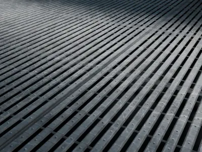 Bar Metal Grate Seamless PBR Material Texture