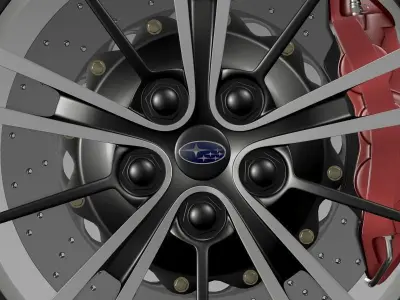 Subaru BRZ wheel 2013 3D model