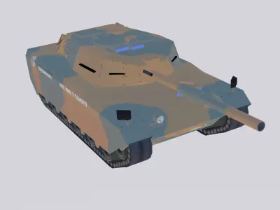 Bernardini Prototypes MB-3 Tamoyo III Low-poly 3D model