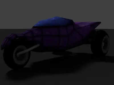 Bike Cartoon Free low-poly 3D model