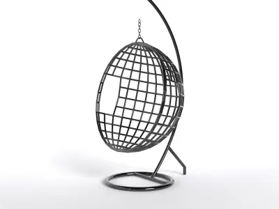 swing chair stainless still  chair swing Free 3D model