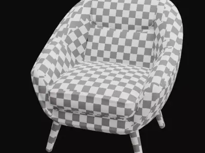 Mid-Century Modern Lounge Chair Free 3D model