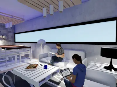 residential private villa Free 3D model