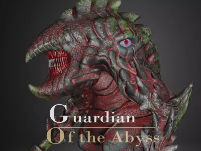 Guardian of the Abyss Low-poly 3D model