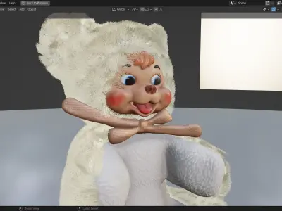 Rushton Happy Bear 3D Model 3D model