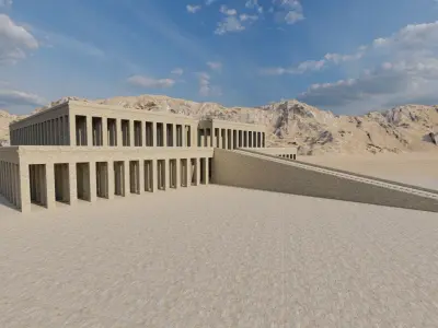 somer ancient pyramid-Ziggurat Temple 3D model