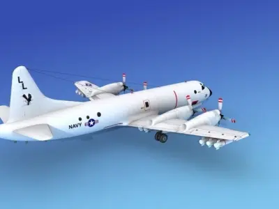 Lockheed P-3 Orion USN5 3D model