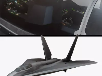 Futuristic Military Aircraft Design 3D model