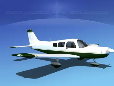 Piper PA-28-235 Cherokee  V02 3D model