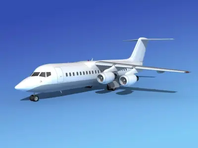 BAe 146-300 Unmarked 1 3D model