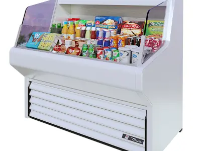 True THAC Air Curtain Merchandiser 3D model