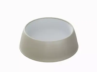 Plastic Dog Bowl B 05 Low-poly 3D model