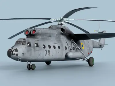 Mil Mi-6 Hook Low-poly 3D model