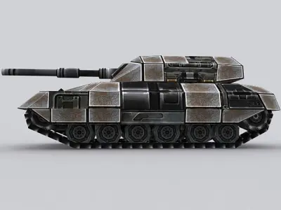 Sci-Fi Tank T-04 3D model