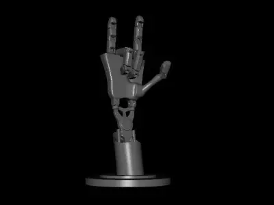 Metal Robot Hand 3D print model