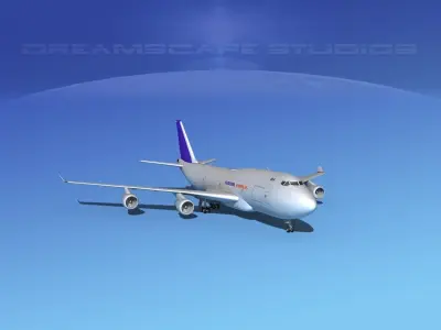 Boeing 747-400 FedEx 3D model