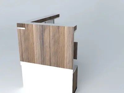 Kit127 Counter Total wall in L by Alex Marques Free 3D model
