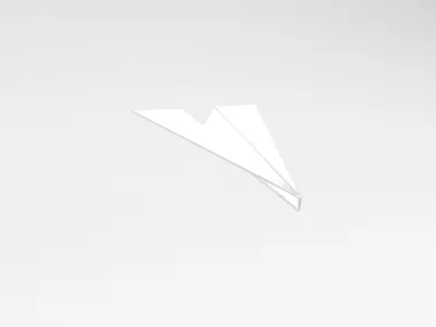 Paper Plane Pack 01 Low-poly 3D model