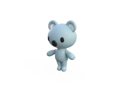Little animal cute - Koala cute - Character007 Low-poly 3D model