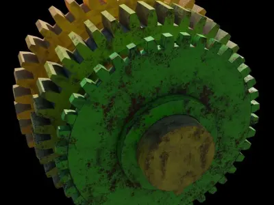 Gear 3D models Low-poly 3D model