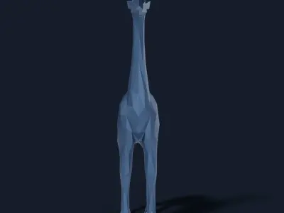 Low Poly Giraffe Low-poly 3D model